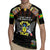 Personalized Sao Tome and Principe Roots Rugby Jersey African Map in Fingerprint and Tribal Colors