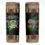 Sao Tome and Principe Roots Skinny Tumbler African Map in Fingerprint and Tribal Colors