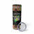 Sao Tome and Principe Roots Skinny Tumbler African Map in Fingerprint and Tribal Colors