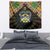 Sao Tome and Principe Roots Tapestry African Map in Fingerprint and Tribal Colors