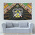 Sao Tome and Principe Roots Tapestry African Map in Fingerprint and Tribal Colors