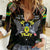 Personalized Sao Tome and Principe Roots Women Casual Shirt African Map in Fingerprint and Tribal Colors