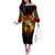 Unapologetically Black and Proud Family Matching Off Shoulder Long Sleeve Dress and Hawaiian Shirt Africa Map with Lion - Wonder Print Shop