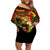 Unapologetically Black and Proud Family Matching Off Shoulder Short Dress and Hawaiian Shirt Africa Map with Lion - Wonder Print Shop