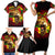 Unapologetically Black and Proud Family Matching Short Sleeve Bodycon Dress and Hawaiian Shirt Africa Map with Lion - Wonder Print Shop
