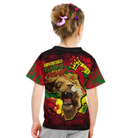 Unapologetically Black and Proud Kid T Shirt Africa Map with Lion - Wonder Print Shop