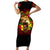Unapologetically Black and Proud Short Sleeve Bodycon Dress Africa Map with Lion - Wonder Print Shop