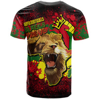 Unapologetically Black and Proud T Shirt Africa Map with Lion - Wonder Print Shop