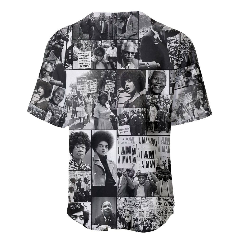 African Baseball Jersey Black Power Images - Wonder Print Shop