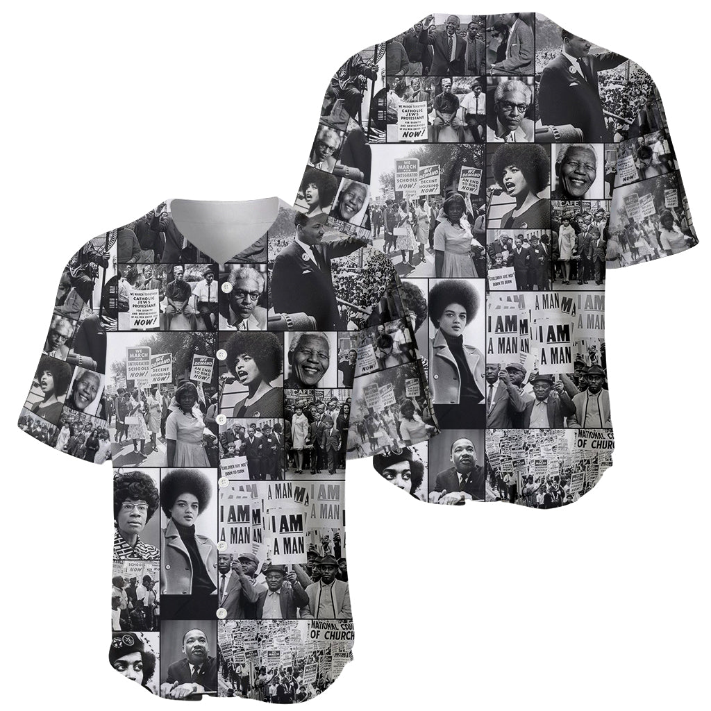 African Baseball Jersey Black Power Images - Wonder Print Shop