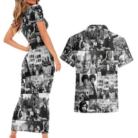 African Couples Matching Short Sleeve Bodycon Dress and Hawaiian Shirt Black Power Images - Wonder Print Shop