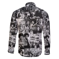 African Family Matching Long Sleeve Bodycon Dress and Hawaiian Shirt Black Power Images - Wonder Print Shop