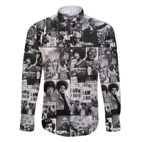 African Family Matching Off Shoulder Short Dress and Hawaiian Shirt Black Power Images - Wonder Print Shop
