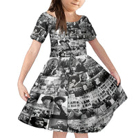 African Family Matching Short Sleeve Bodycon Dress and Hawaiian Shirt Black Power Images - Wonder Print Shop