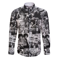 African Family Matching Short Sleeve Bodycon Dress and Hawaiian Shirt Black Power Images - Wonder Print Shop