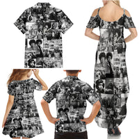 African Family Matching Summer Maxi Dress and Hawaiian Shirt Black Power Images - Wonder Print Shop