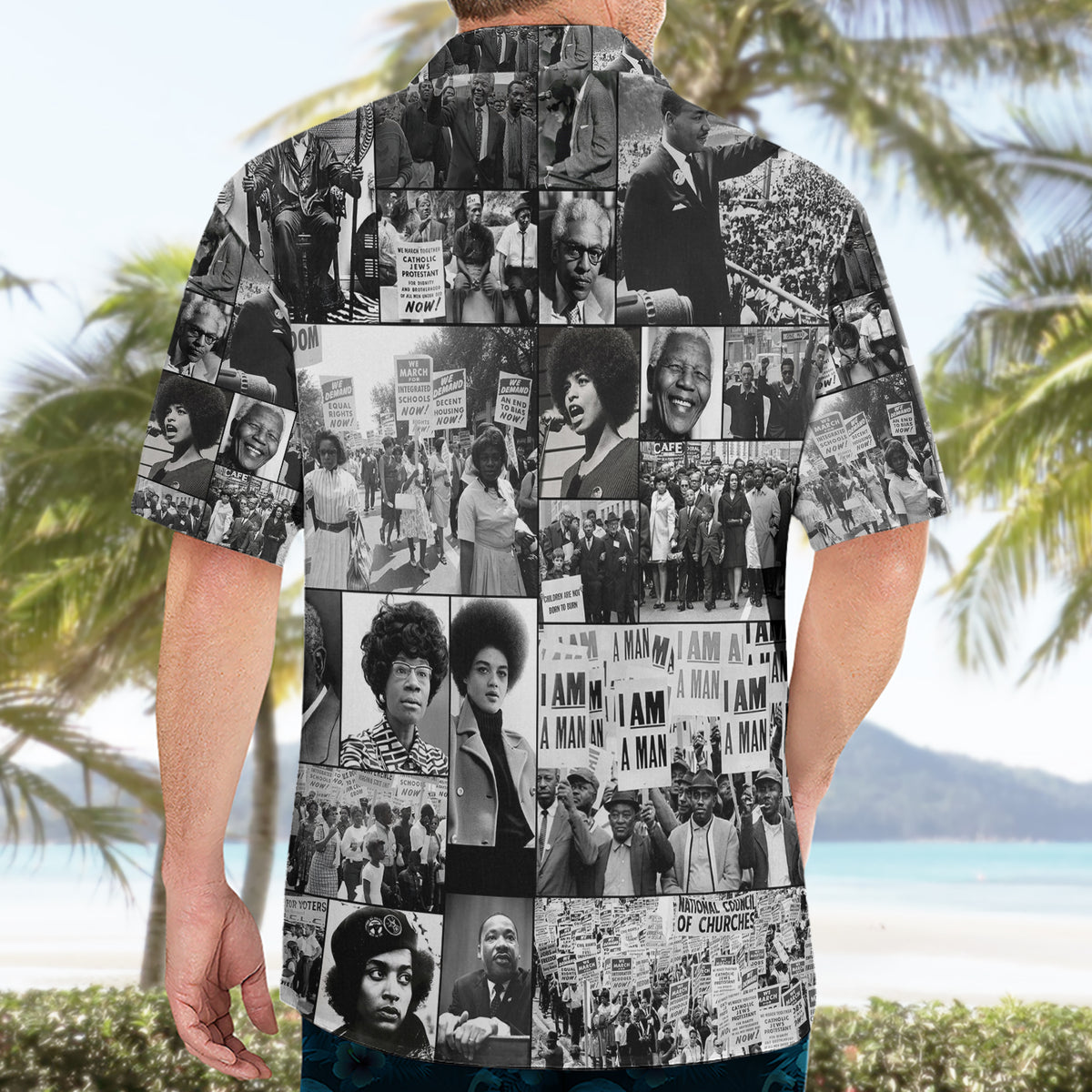 African Hawaiian Shirt Black Power Images - Wonder Print Shop