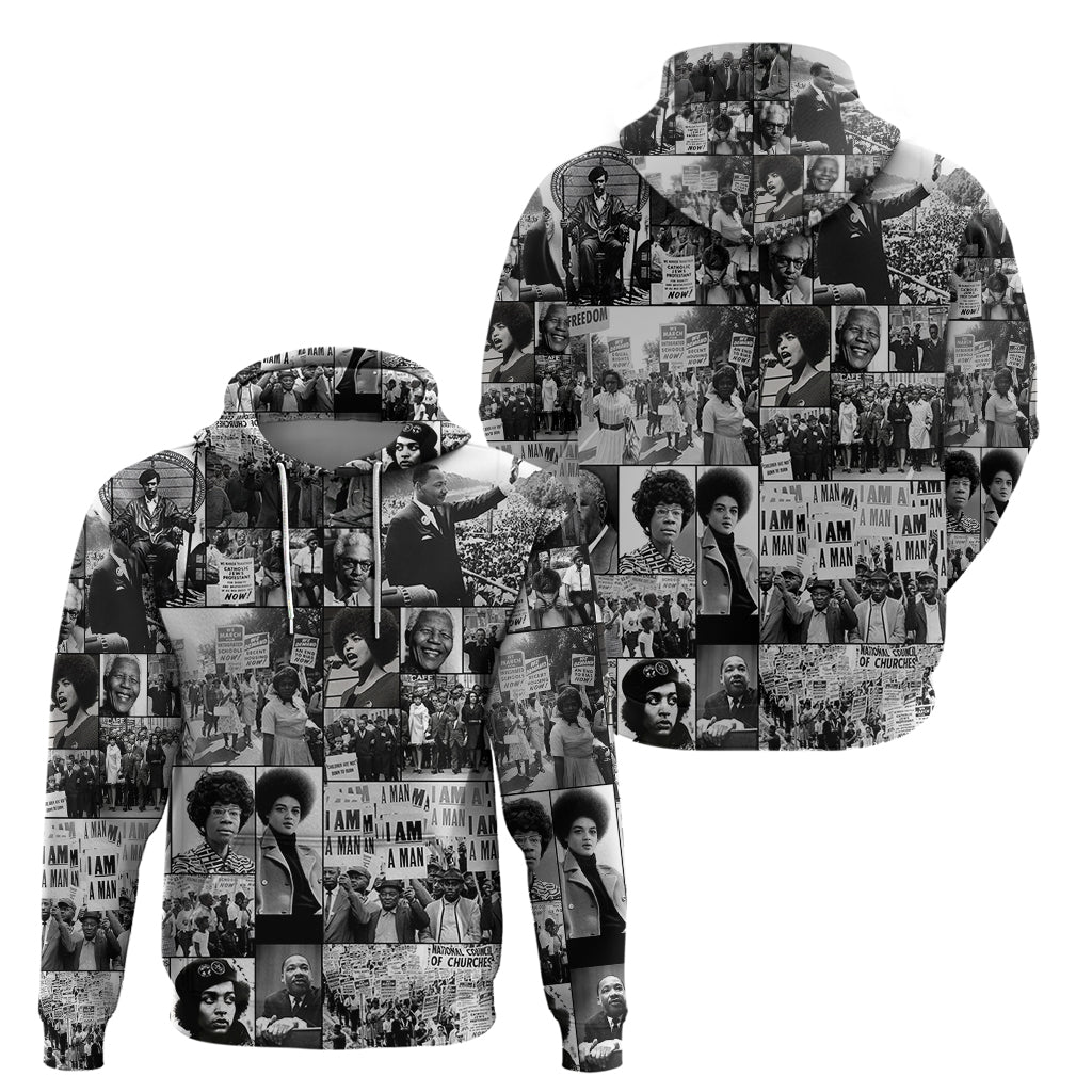 African Hoodie Black Power Images - Wonder Print Shop