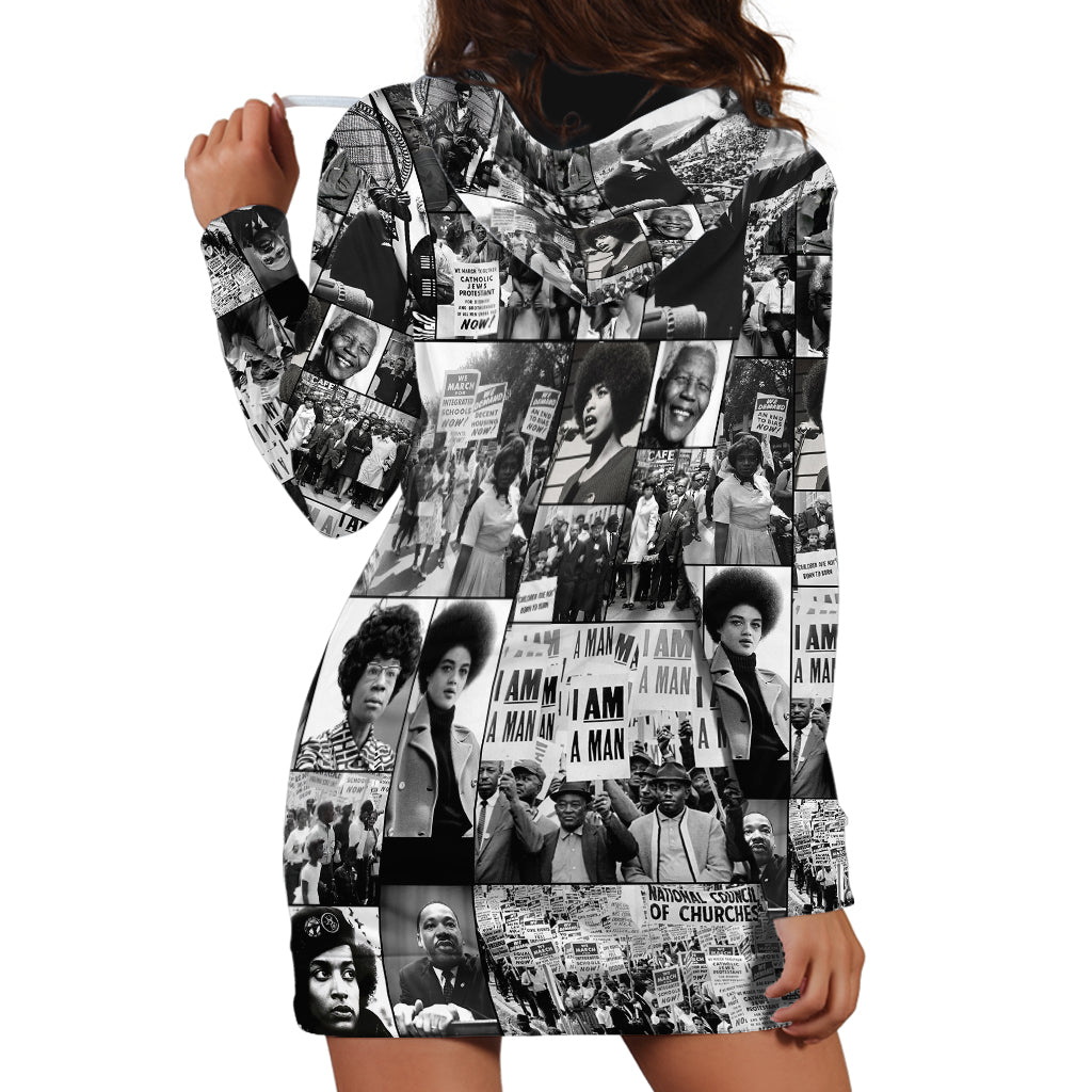 African Hoodie Dress Black Power Images - Wonder Print Shop