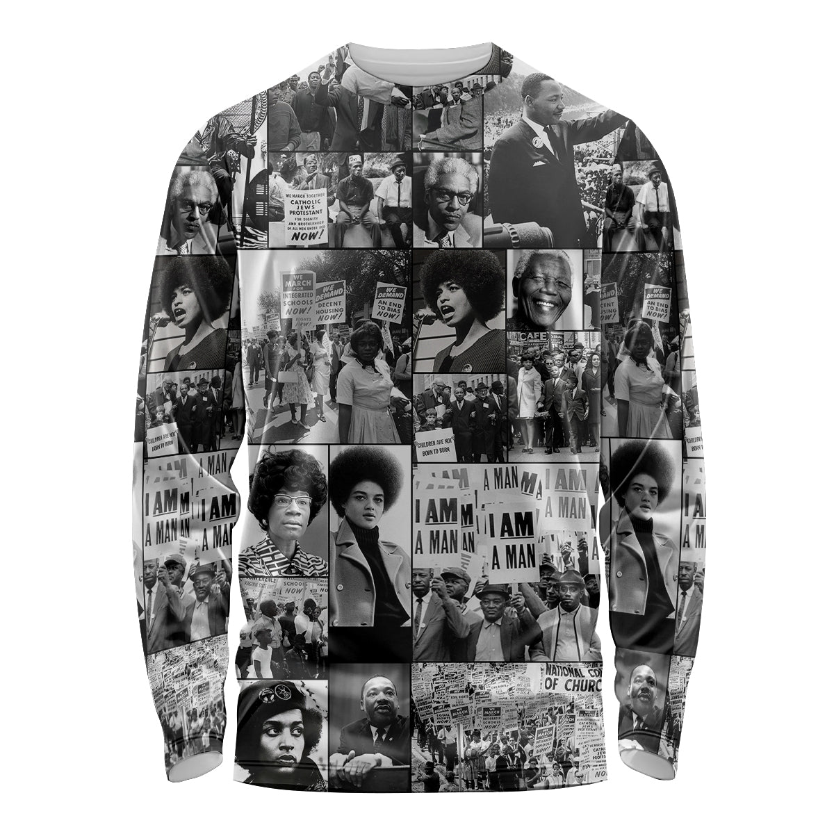 African Long Sleeve Shirt Black Power Images - Wonder Print Shop