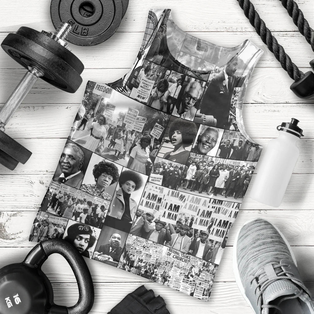African Men Tank Top Black Power Images - Wonder Print Shop