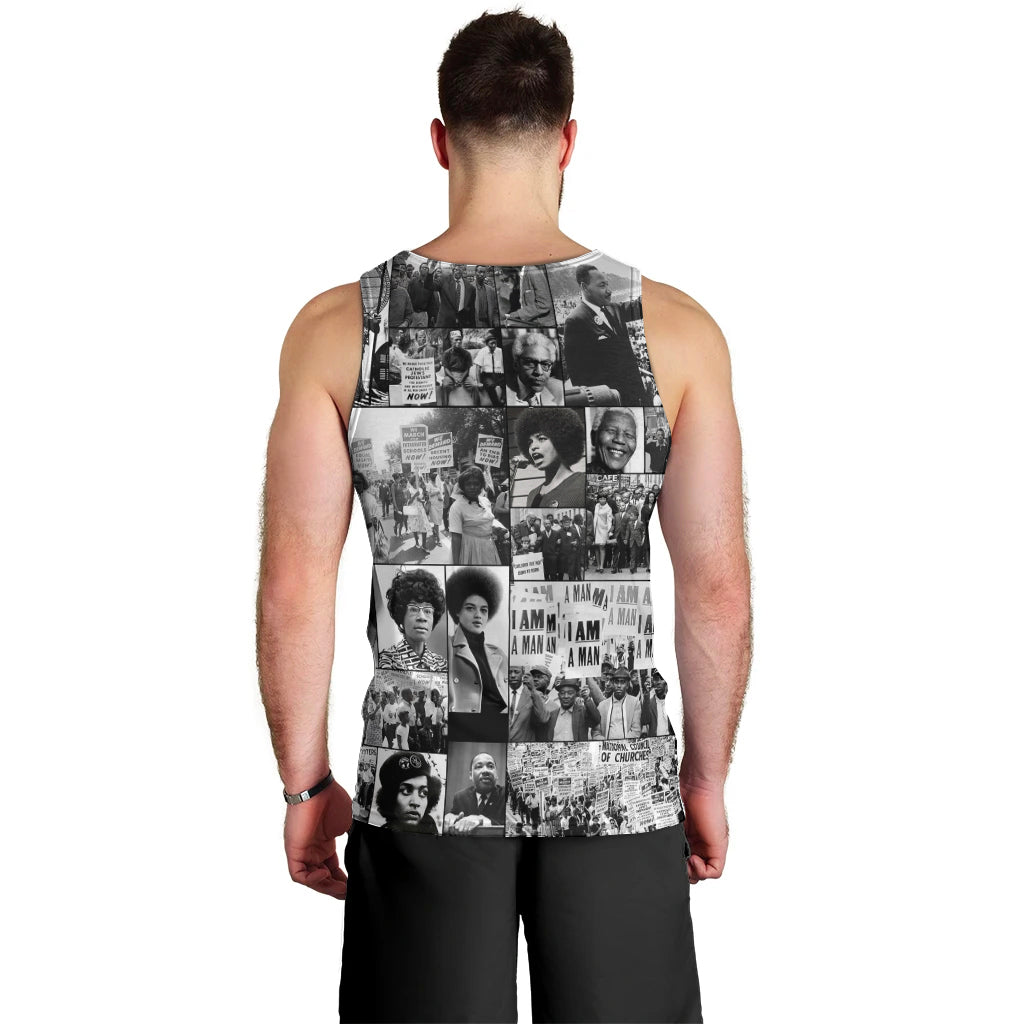 African Men Tank Top Black Power Images - Wonder Print Shop