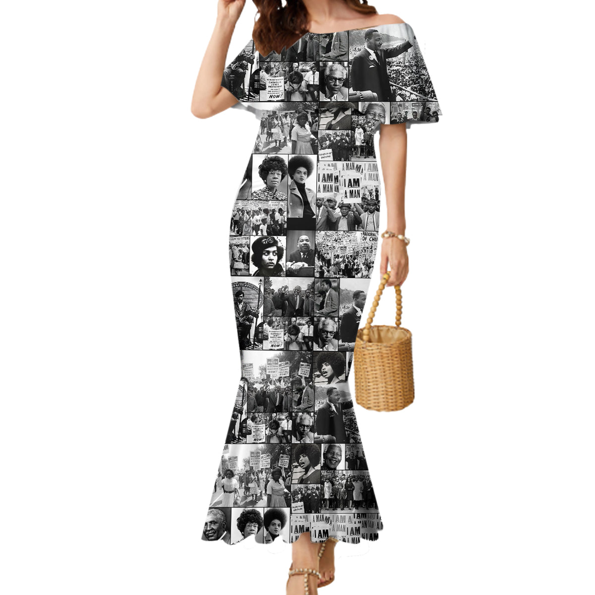 African Mermaid Dress Black Power Images - Wonder Print Shop