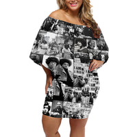 African Off Shoulder Short Dress Black Power Images - Wonder Print Shop