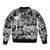 African Sleeve Zip Bomber Jacket Black Power Images - Wonder Print Shop