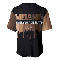 Every Shade Slays Melanin Baseball Jersey African Signature - Wonder Print Shop