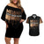 Every Shade Slays Melanin Couples Matching Off Shoulder Short Dress and Hawaiian Shirt African Signature - Wonder Print Shop