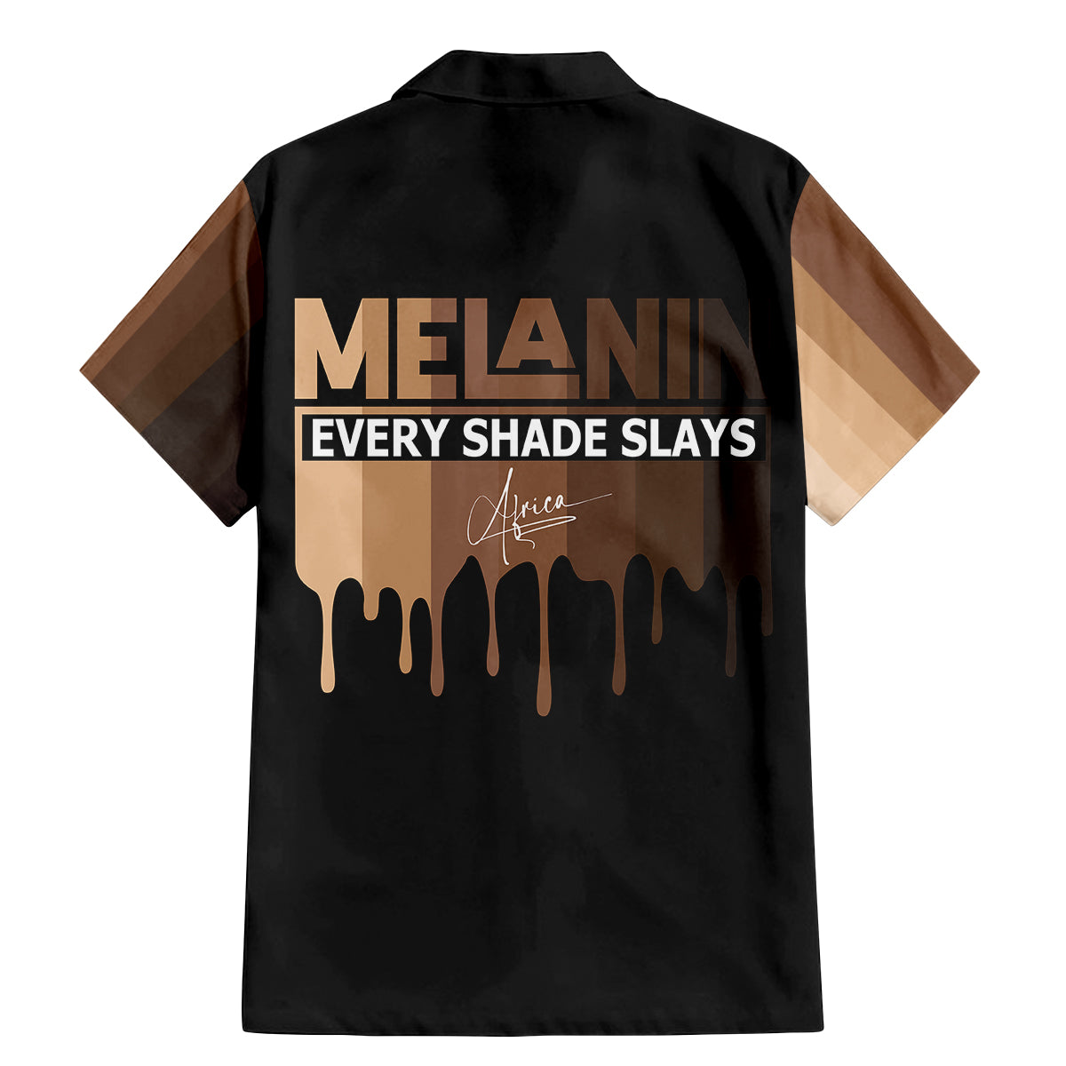 Every Shade Slays Melanin Family Matching Mermaid Dress and Hawaiian Shirt African Signature - Wonder Print Shop