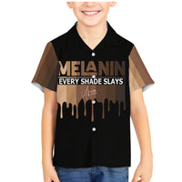 Every Shade Slays Melanin Family Matching Mermaid Dress and Hawaiian Shirt African Signature - Wonder Print Shop