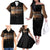 Every Shade Slays Melanin Family Matching Off Shoulder Long Sleeve Dress and Hawaiian Shirt African Signature - Wonder Print Shop