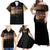 Every Shade Slays Melanin Family Matching Off Shoulder Maxi Dress and Hawaiian Shirt African Signature - Wonder Print Shop