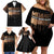 Every Shade Slays Melanin Family Matching Off Shoulder Short Dress and Hawaiian Shirt African Signature - Wonder Print Shop