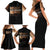 Every Shade Slays Melanin Family Matching Short Sleeve Bodycon Dress and Hawaiian Shirt African Signature - Wonder Print Shop