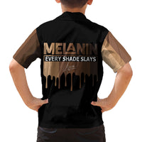 Every Shade Slays Melanin Family Matching Summer Maxi Dress and Hawaiian Shirt African Signature - Wonder Print Shop