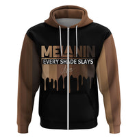 Every Shade Slays Melanin Hoodie African Signature - Wonder Print Shop