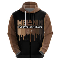 Every Shade Slays Melanin Hoodie African Signature - Wonder Print Shop