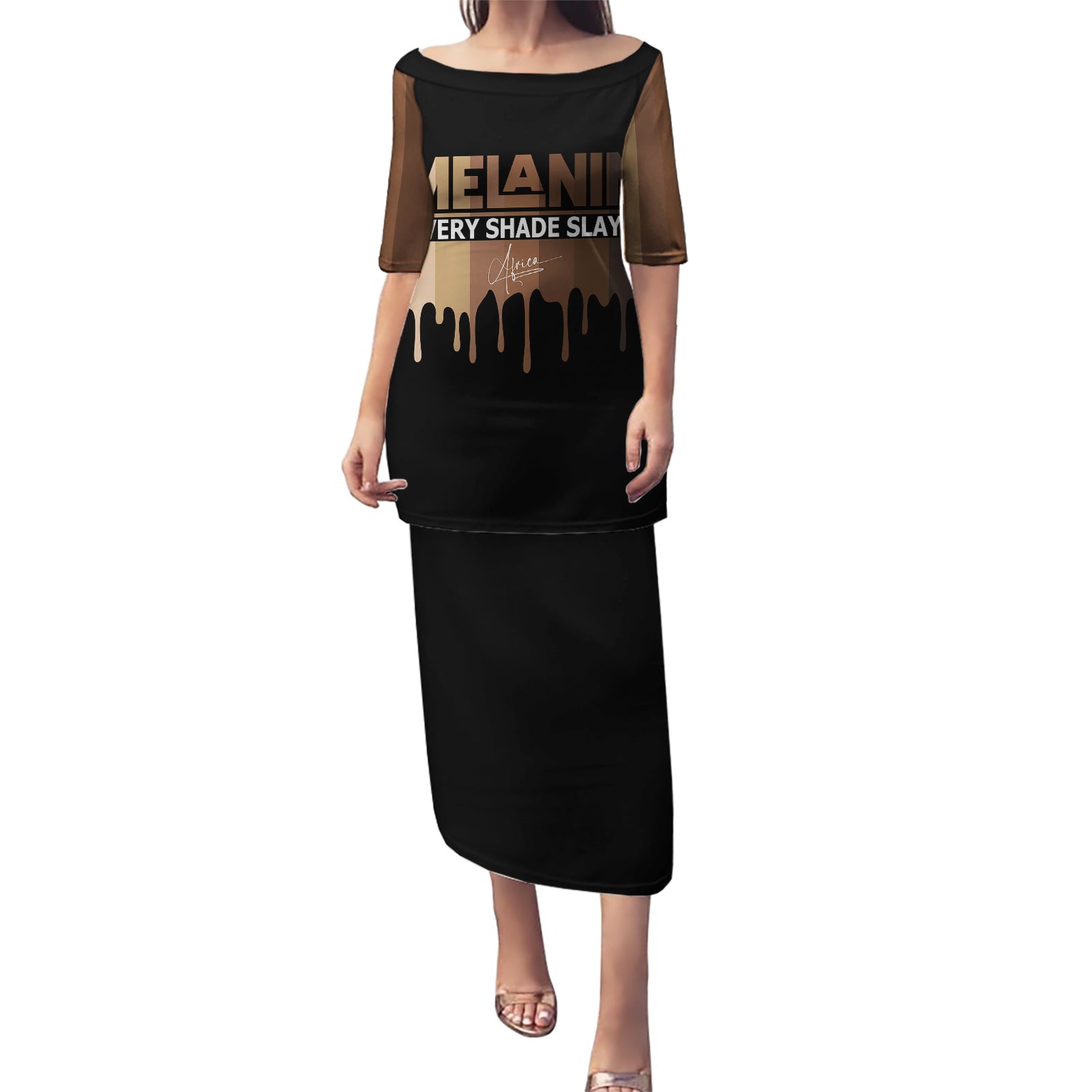 Every Shade Slays Melanin Puletasi African Signature - Wonder Print Shop