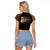 Every Shade Slays Melanin Raglan Cropped T Shirt African Signature - Wonder Print Shop