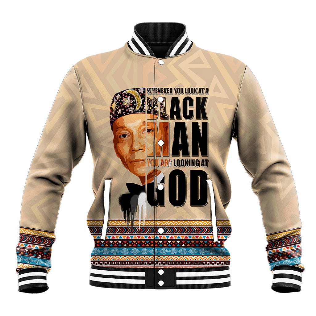 The Most Honorable Elijah Muhammad Baseball Jacket Black Man - Wonder Print Shop