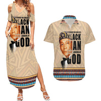 The Most Honorable Elijah Muhammad Couples Matching Summer Maxi Dress and Hawaiian Shirt Black Man - Wonder Print Shop