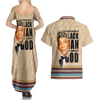 The Most Honorable Elijah Muhammad Couples Matching Summer Maxi Dress and Hawaiian Shirt Black Man - Wonder Print Shop