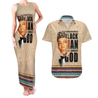 The Most Honorable Elijah Muhammad Couples Matching Tank Maxi Dress and Hawaiian Shirt Black Man - Wonder Print Shop