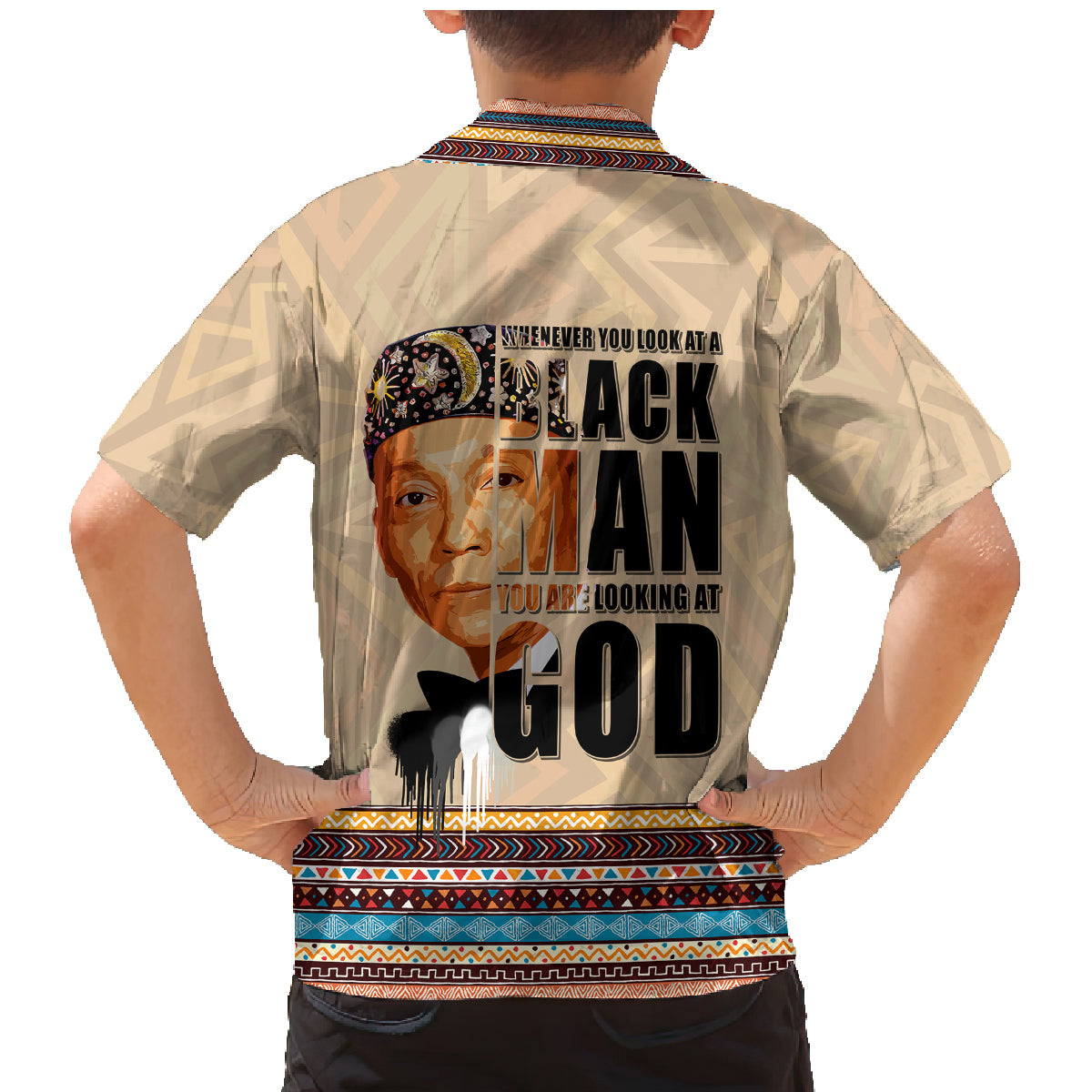 The Most Honorable Elijah Muhammad Family Matching Mermaid Dress and Hawaiian Shirt Black Man - Wonder Print Shop