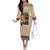 The Most Honorable Elijah Muhammad Family Matching Off Shoulder Long Sleeve Dress and Hawaiian Shirt Black Man - Wonder Print Shop