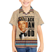 The Most Honorable Elijah Muhammad Family Matching Off Shoulder Long Sleeve Dress and Hawaiian Shirt Black Man - Wonder Print Shop