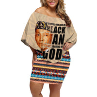 The Most Honorable Elijah Muhammad Family Matching Off Shoulder Short Dress and Hawaiian Shirt Black Man - Wonder Print Shop